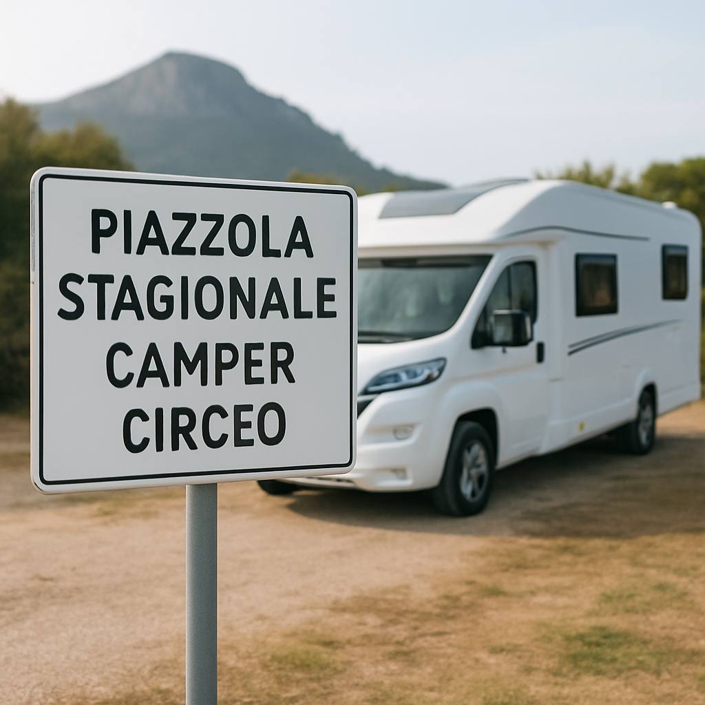 Piazzola stagionale camper Circeo: guida completa alla sosta